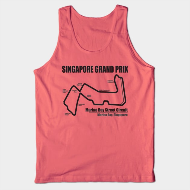 Singapore Grand Prix LS Tank Top by Chicanery